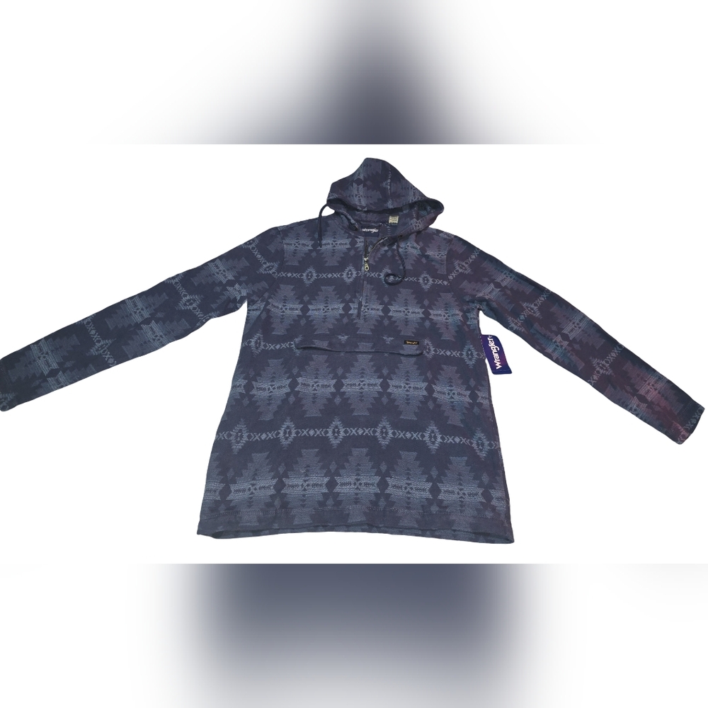 Wrangler Navy Geometric Hoodie